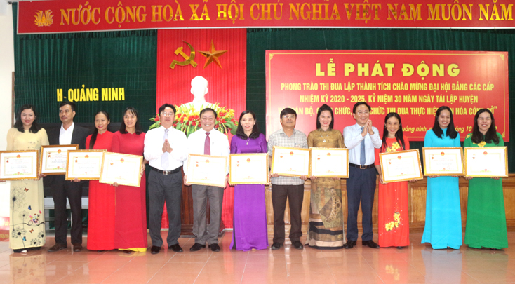 Quảng Ninh: Phát động phong trào thi đua chào mừng đại hội Đảng bộ các cấp