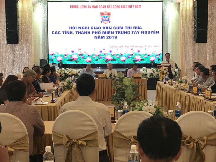Giao ban cụm thi đua Ủy ban Đoàn kết Công giáo các tỉnh, thành phố miền Trung-Tây Nguyên