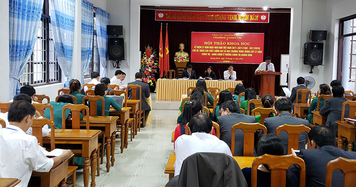 "Nâng cao chất lượng dạy và học chương trình trung cấp lý luận chính trị-hành chính ở Trường Chính trị tỉnh"