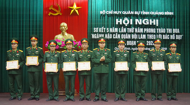 Bộ CHQS tỉnh: Sơ kết phong trào "Ngành hậu cần Quân đội làm theo lời Bác Hồ dạy"
