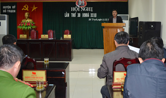 Huyện ủy Bố Trạch: Phấn đấu hoàn thành chỉ tiêu của nhiệm kỳ trong năm 2020