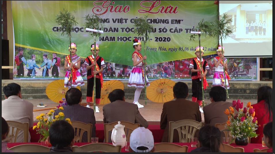 Minh Hóa: Giao lưu "Tiếng Việt của chúng em" cho học sinh dân tộc thiểu số