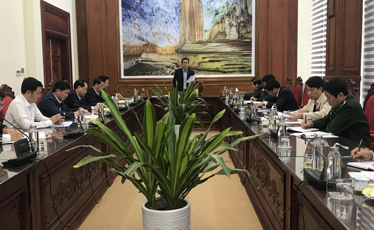 Triển khai công tác bảo đảm phục vụ Đại hội Đảng bộ tỉnh lần thứ XVII, nhiệm kỳ 2020-2025