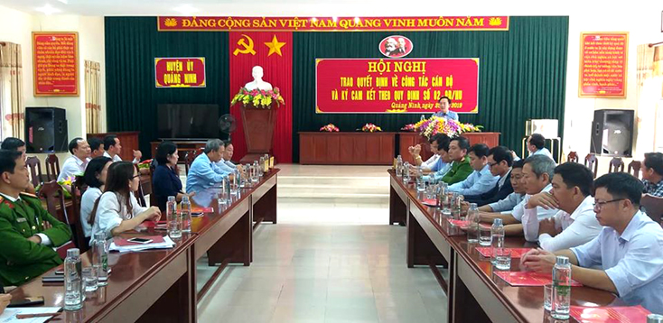 Quảng Ninh: Quán triệt và ký cam kết quy định về trách nhiệm, xử lý trách nhiệm đối với cán bộ lãnh đạo, quản lý