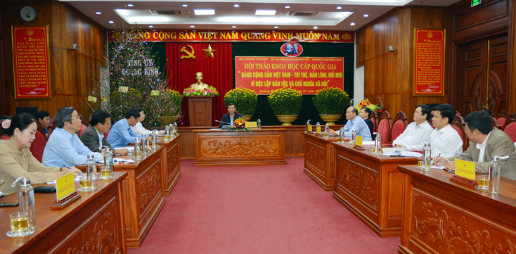 Hội thảo khoa học cấp quốc gia  "Đảng Cộng sản Việt Nam-Trí tuệ, bản lĩnh, đổi mới vì độc lập dân tộc  và chủ nghĩa xã hội"