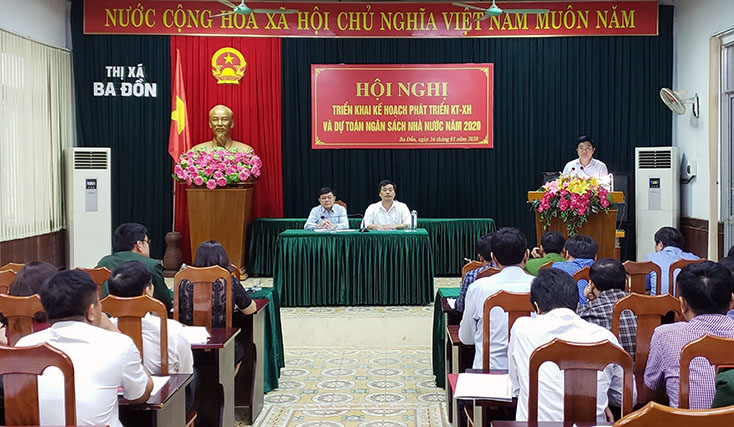 Thị xã Ba Đồn triển khai kế hoạch phát triển kinh tế-xã hội năm 2020