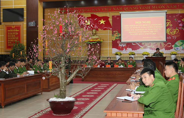 Tăng cường chỉ đạo công tác bảo đảm ANTT địa bàn cơ sở trong dịp Tết