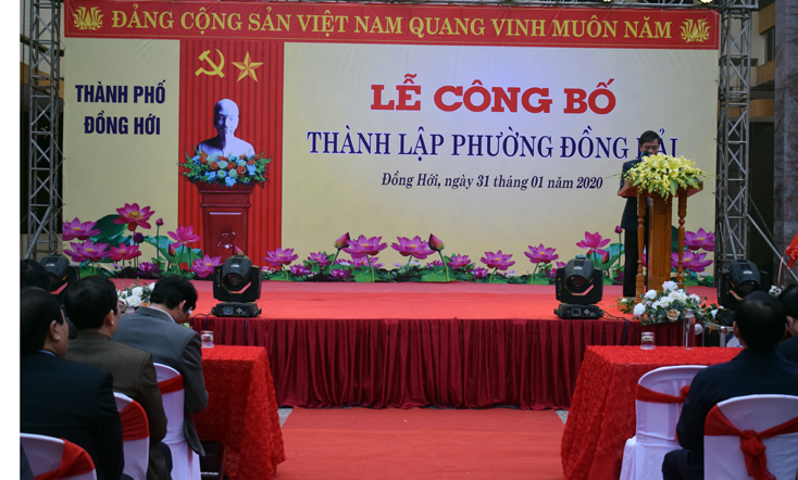 TP. Đồng Hới: Công bố thành lập phường Đồng Hải