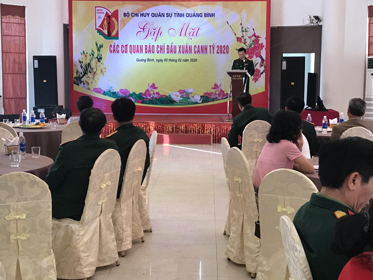 Bộ Chỉ huy Quân sự tỉnh gặp mặt các cơ quan báo chí