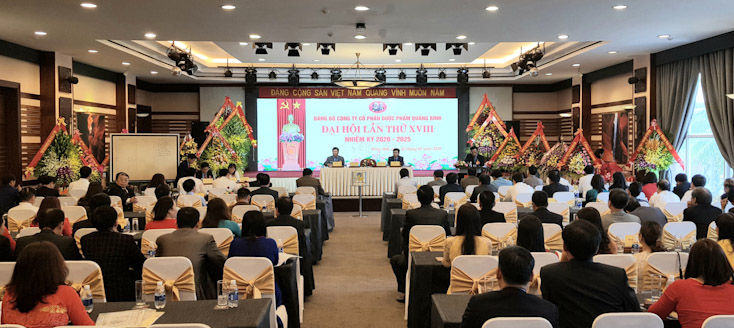 Đại hội Đảng bộ Công ty CP Dược phẩm Quảng Bình, nhiệm kỳ 2020-2025