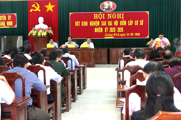 Quảng Ninh: Rút kinh nghiệm sau đại hội điểm cấp cơ sở nhiệm kỳ 2020-2025