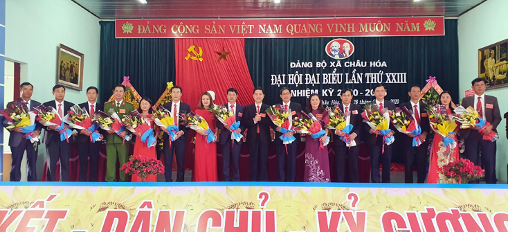 Đại hội Đảng bộ xã Châu Hóa lần thứ XXIII, nhiệm kỳ 2020 - 2025