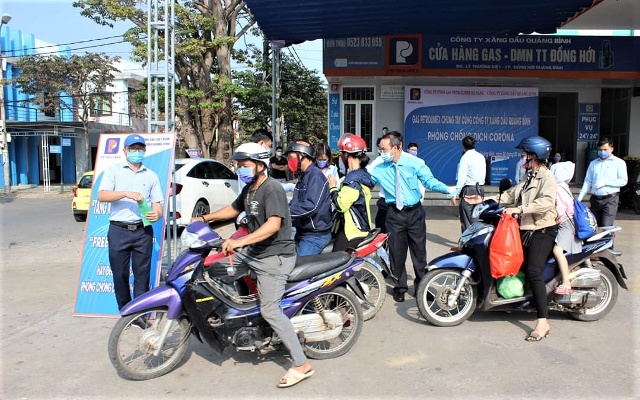 Công ty Xăng dầu Quảng Bình: Chung tay phòng, chống dịch bệnh Corona