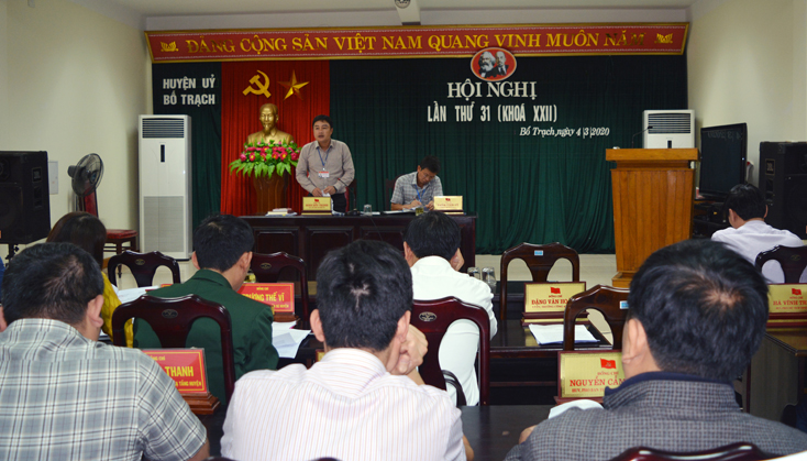 Bố Trạch: Góp ý vào Dự thảo Báo cáo chính trị của Ban Chấp hành Đảng bộ huyện