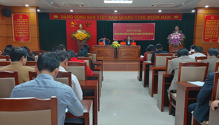 Giao ban công tác kiểm tra, giám sát và thi hành kỷ luật Đảng năm 2020