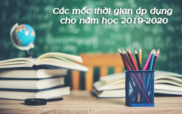 [Infographic] Các mốc thời gian áp dụng cho năm học 2019-2020