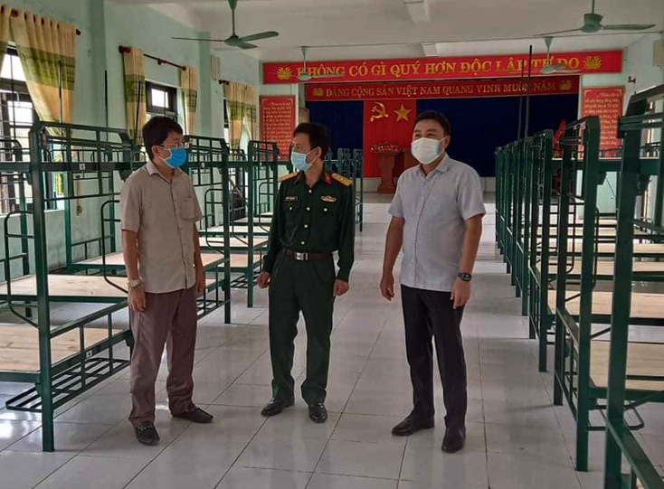 Kiểm tra công tác chuẩn bị tại các cơ sở cách ly tập trung