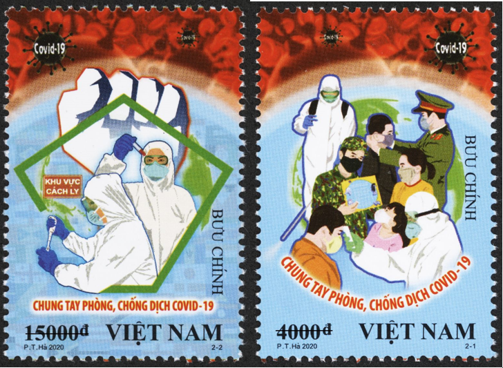 Phát hành bộ tem 'Chung tay phòng, chống dịch COVID-19'