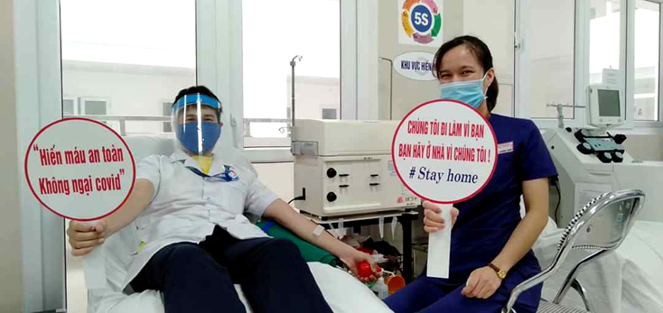 Hiến 40 đơn vị máu hưởng ứng phong trào hiến máu tình nguyện