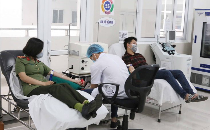 Công an Quảng Bình: Tổ chức hiến máu tình nguyện