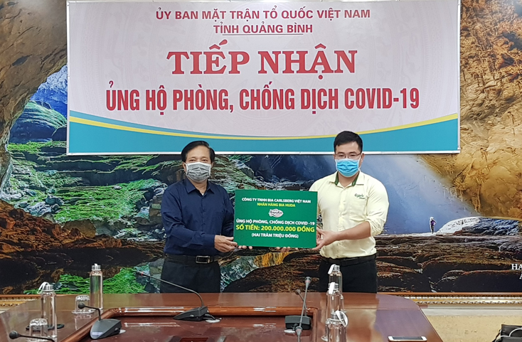 Carlsberg Việt Nam ủng hộ 200 triệu đồng phòng, chống dịch Covid-19
