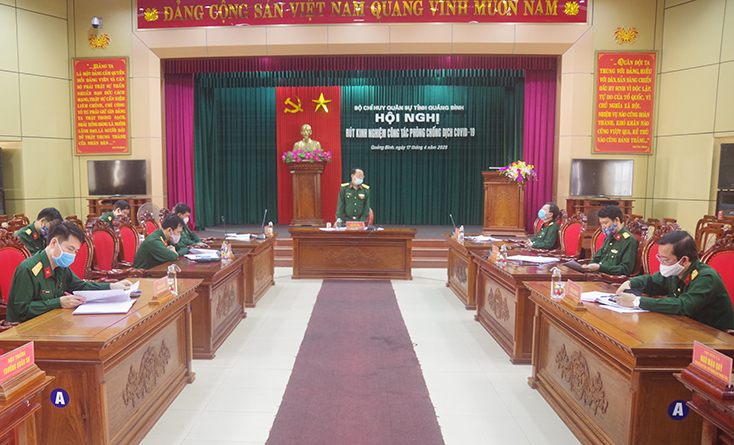 Bộ CHQS tỉnh: Rút kinh nghiệm công tác phòng, chống dịch bệnh Covid-19