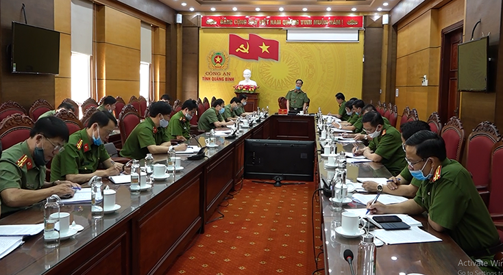 Công an tỉnh kiểm tra công tác chuẩn bị thực hiện đợt cao điểm tấn công trấn áp tội phạm