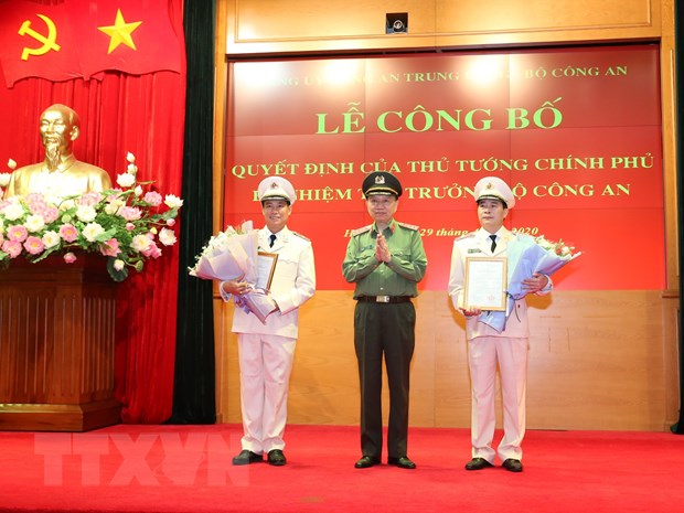 Bộ Công an công bố quyết định bổ nhiệm hai thứ trưởng mới
