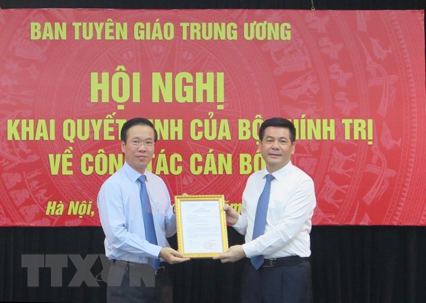 Ông Nguyễn Hồng Diên giữ chức vụ Phó Trưởng Ban Tuyên giáo TW