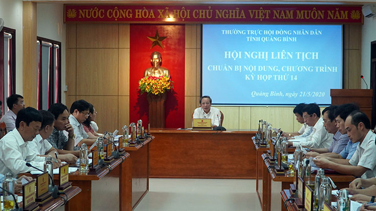 Hội nghị liên tịch chuẩn bị nội dung, chương trình kỳ họp HĐND thường lệ giữa năm 2020