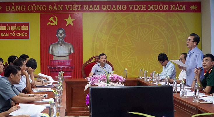 Nguyên cán bộ chủ chốt của tỉnh đóng góp ý kiến cho Dự thảo Báo cáo chính trị trình Đại hội Đảng bộ tỉnh lần thứ XVII