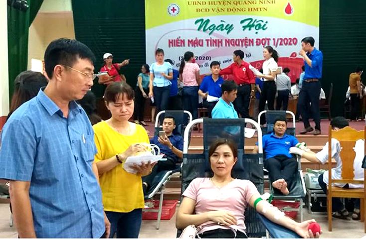 Huy động được 537 đơn vị máu trong "Ngày hội hiến máu tình nguyện"