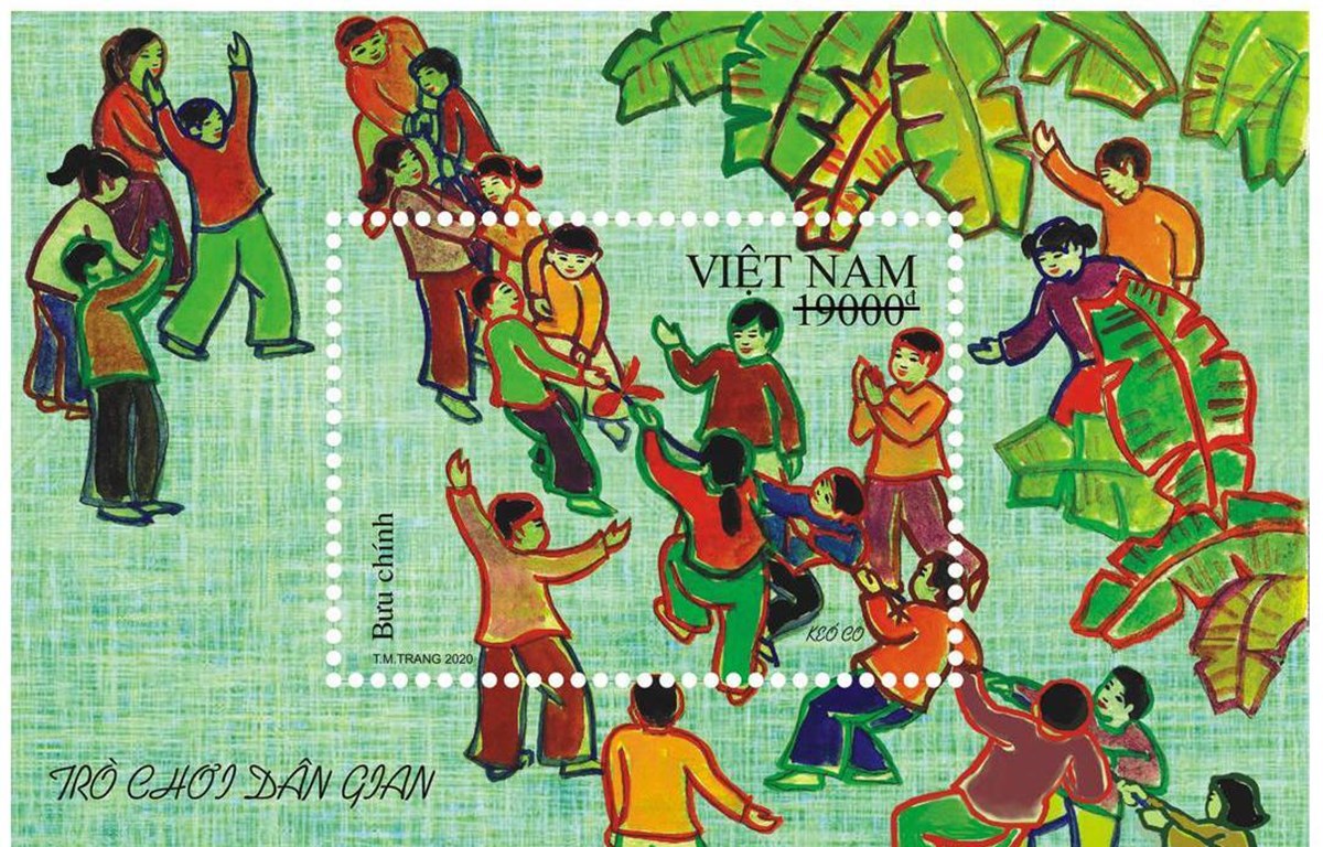 Phát hành bộ tem 'Trò chơi dân gian' nhân dịp Tết Thiếu nhi 1-6