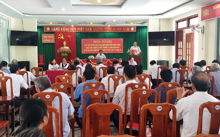 Đại biểu HĐND tỉnh tiếp xúc cử tri huyện Minh Hóa, Tuyên Hoá