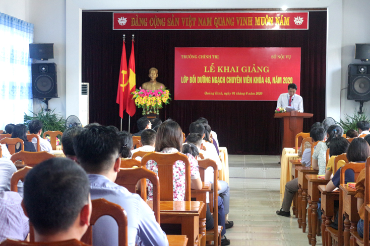 Khai giảng lớp bồi dưỡng ngạch chuyên viên khóa 46