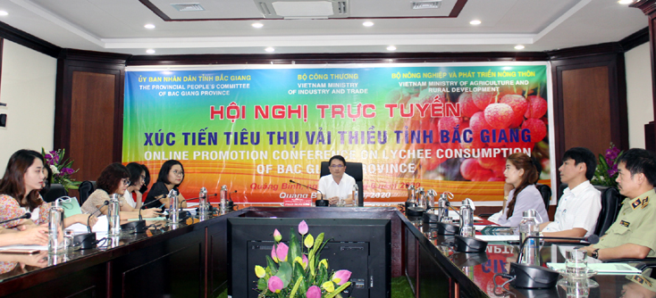 Đẩy mạnh tiêu thụ vải thiều Bắc Giang