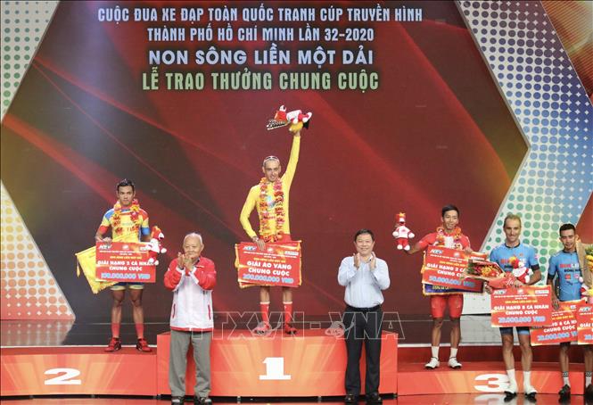 Javier Sarda Perez lần thứ hai liên tiếp giành áo vàng chung cuộc Giải đua xe đạp toàn quốc