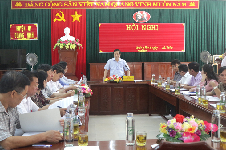 Quảng Ninh: Tiếp tục hoàn thiện các nội dung chuẩn bị đại hội Đảng bộ huyện, nhiệm kỳ 2020-2025