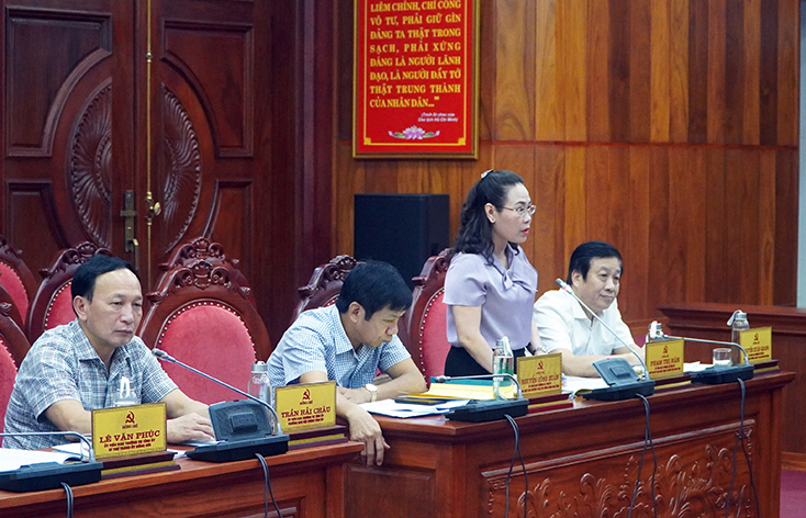 Hội nghị Ban Thường vụ Tỉnh ủy lần thứ 86