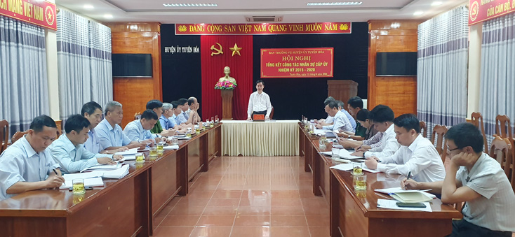 Tuyên Hóa: Tổng kết công tác nhân sự Ban chấp hành Đảng bộ huyện khóa XX, nhiệm kỳ 2015-2020