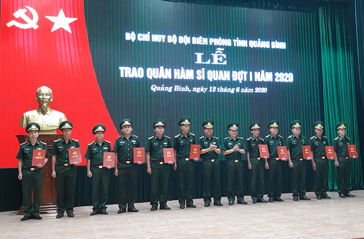 BĐBP Quảng Bình: 67 sĩ quan được thăng quân hàm, nâng lương