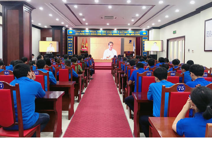 Tỉnh đoàn Quảng Bình: Hội nghị trực tuyến triển khai các bài học lý luận chính trị