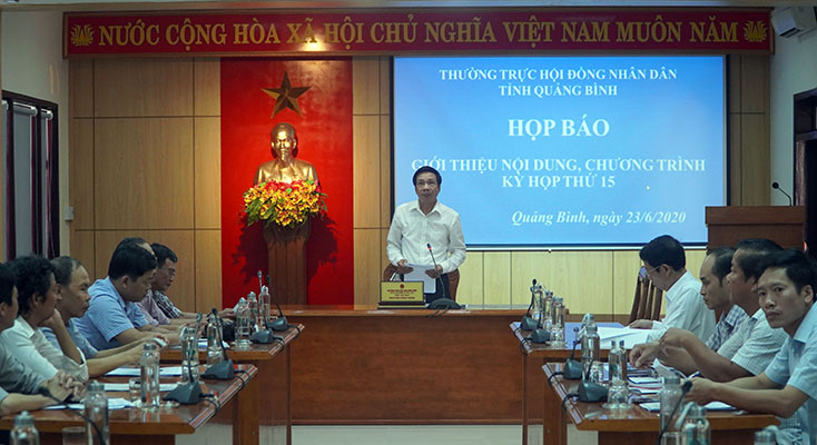 Họp báo tuyên truyền kỳ họp thứ 15, HĐND tỉnh khóa XVII