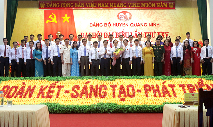 Bế mạc Đại hội đại biểu Đảng bộ huyện Quảng Ninh lần thứ XXV
