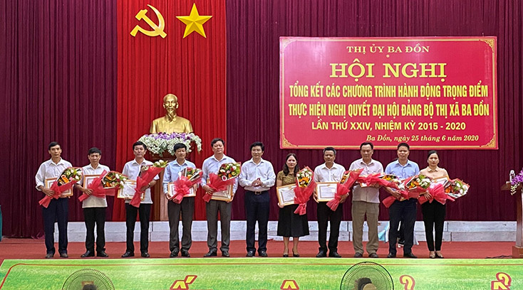 Thị ủy Ba Đồn: Tổng kết các chương trình hành động trọng điểm
