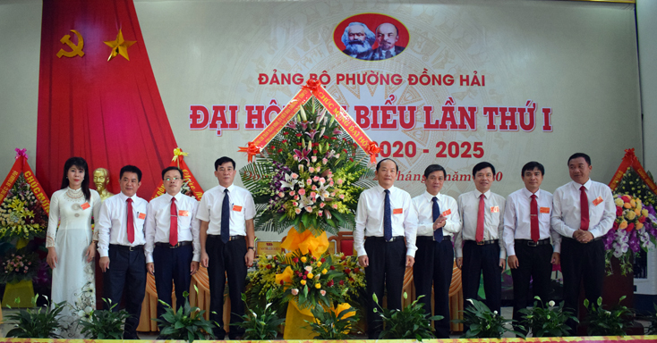 Đại hội đại biểu Đảng bộ phường Đồng Hải lần thứ nhất thành công tốt đẹp