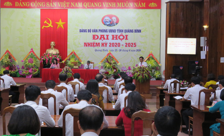 Đại hội Đảng bộ Văn phòng UBND tỉnh nhiệm kỳ 2020-2025