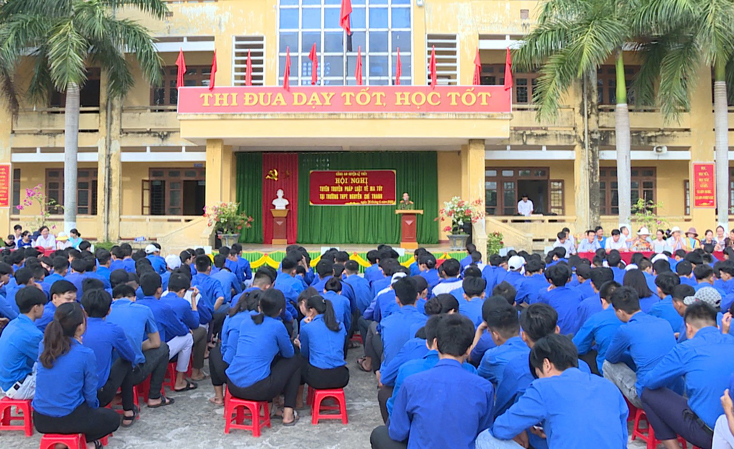 Công an huyện Lệ Thủy: Tuyên truyền pháp luật về phòng chống ma tuý