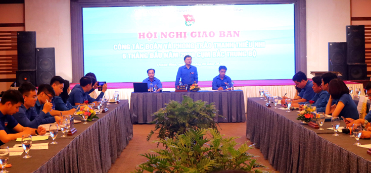 Giao ban công tác Đoàn và phong trào thanh thiếu nhi cụm Bắc Trung bộ