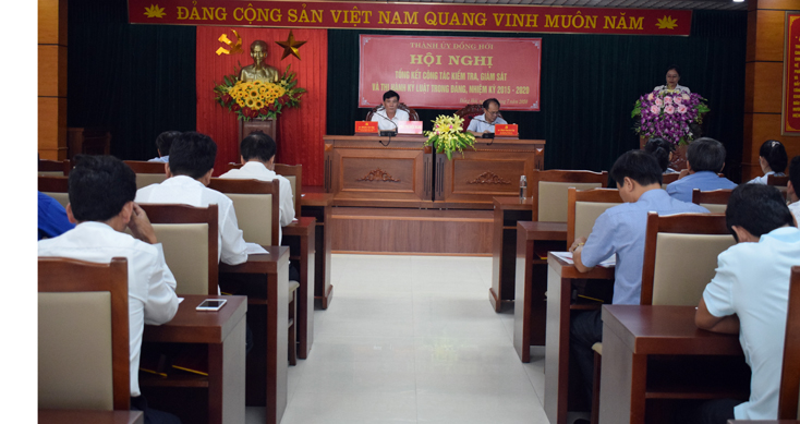 Thành ủy Đồng Hới: Tổng kết công tác kiểm tra, giám sát và thi hành kỷ luật trong Đảng